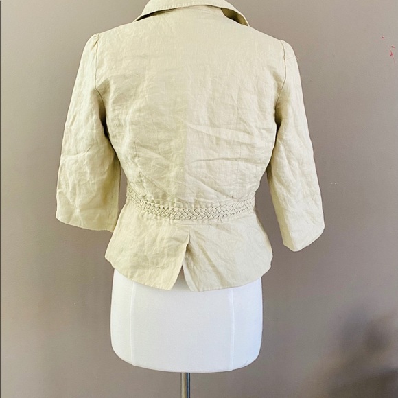 Willi Smith Linen Blazer Size 6 - Picture 3 of 4